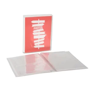 4×6 Photo Album with 80 Clear View PP Covers and 20 Sheets Removable Inserts and Clear Background Pockets