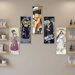 5-Design Japan-Style Anime Cartoon 3D Hanging Wall Poster