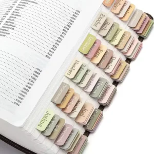 5-Sheet 15-Sticker Eco-Friendly Cartoon Pattern Laminated Bible Index Tabs