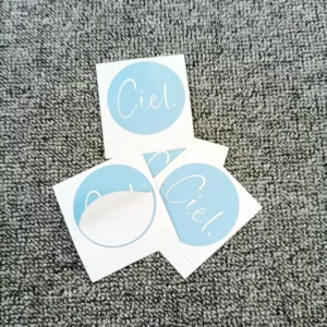 5 cm Round Paper Sticker, Custom Logo Printed Adhesive Thank-You Packaging Label