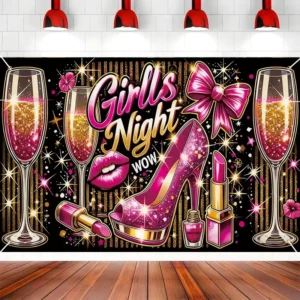 5.9×3.6ft Customizable Polyester Bachelor Party Banner, Digital Printing
