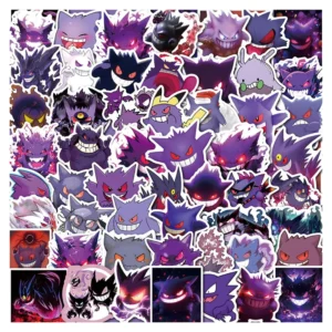 50 Cartoon Graffiti PVC Stickers Eco-Friendly Home Decoration Customized Shape Gloss Die-Cut