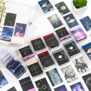 50 Mini Cosmic Starry Sky Series Decorative Stickers for DIY Journals