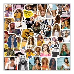 50 Pcs Beyonce Famous Singer Graffiti Decorative Sticker Vinyl DIY Decor
