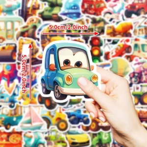 50 Pcs Waterproof Eco-Friendly Vinyl PVC Decorative Guitar Stickers