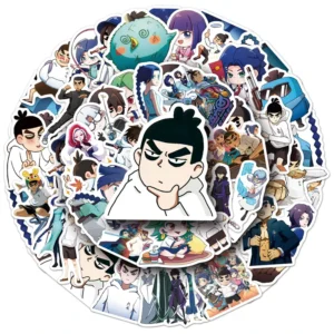 50-Piece Cartoon Kawaii PVC Waterproof Decorative Sticker Set for Games and Creative Use