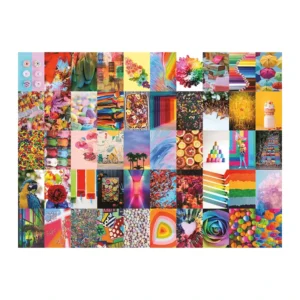 50-Piece Colorful Vintage Art Wall Collage Kit for Teen Girls’ Room