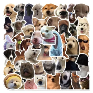 50-Piece Dog Meme Graffiti Stickers for Phone Decor