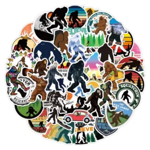 50-Piece Foot Savage Adventure Decor Stickers for Boys Children Students Funny Outdoor DIY Waterproof Stickers