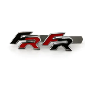 50-Piece Self-Adhesive 3D Car Scratch-Cover Metal Logo Stickers