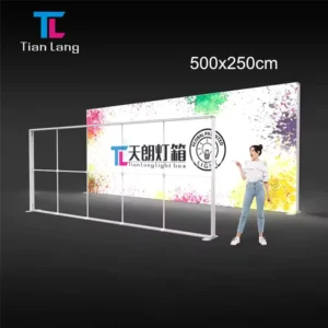 500x250cm Exhibition Booth LED Backwall SEG Light Box