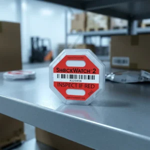 50G Impact Indicator Label for Medical Device Safety Monitoring with Self-Adhesive Sticker and Warning Label
