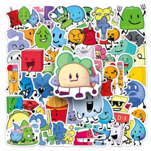 50PCS Anime Firey BFDI Stickers