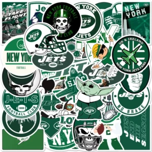50PCS Custom Decorative Sticker for Buffalo Bills Sports Enthusiasts American Football and Basketball