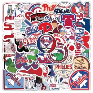 50PCS Decorative Sticker for USA Philadelphia Baseball Team