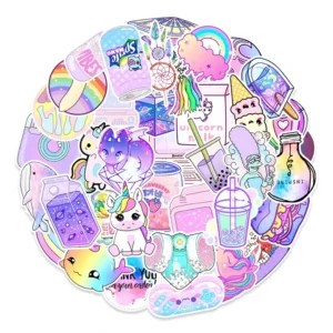 50PCS Factory INS Style Graffiti Sticker Vinyl Waterproof PVC Cartoon Painting Tools Sticker