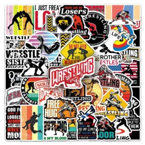 50PCS Fighting sport wrestling sticker