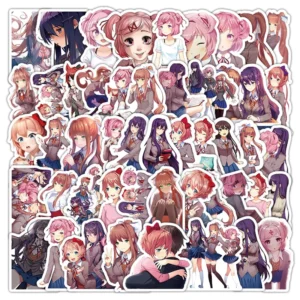 50PCS Horror Anime Game Stickers