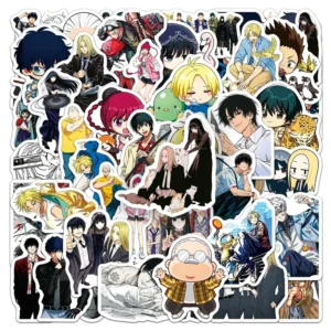 50PCS Japanese Manga Vinyl Stickers Eco-Friendly PVC Self-Adhesive Holiday Decorations