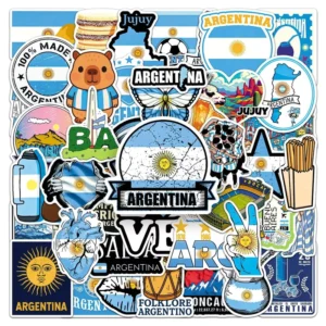 50PCS National flag country culture travel Argentina sticker