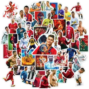 50PCS Soccer Sticker Football Wall Laptop Skateboard Decoration
