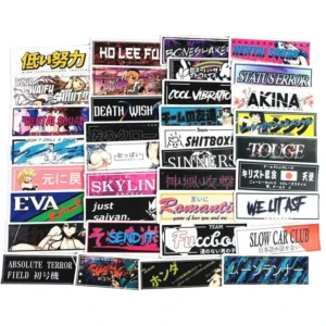 50Pcs New Japan JDM Fashion Logo Graffiti Stickers for Laptop Bottle Car Motorcycle JDM Racing Sticker