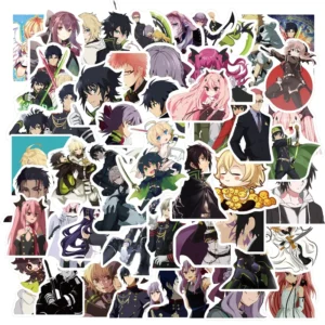 50Pcs Seraph of the End Fantasy Anime Sticker Cup Bottle Skateboard Luggage Laptop Diy Stickers