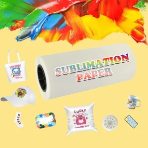 50gsm White Sublimation Printing Paper for Clothing Transfer Fast Drying 98% Transfer Rate for Light and Dark Fabric