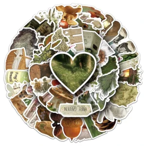 50pcs Artistic Atmosphere Die cut Custom Forest LNS Style Stickers for Cars & Windows