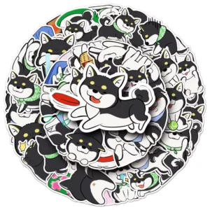 50pcs Cute Animal PVC Waterproof Sticker Packs for Phone Laptop Cup Luggage Notebook Bottle Helmet Decoration Stickers