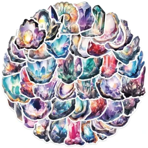 50pcs Diamond Art Conch Luxury Gem Crystal Sticker