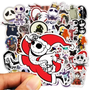 50pcs Funny Halloween PVC Paper Decal Stickers with UV Printing