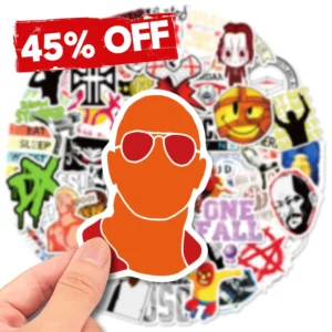 50pcs Wrestling Die Cut Stickers Vinyl Decals