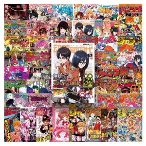 51pcs Custom Anime Stickers Waterproof Decorative Laptop Cartoon Manga Poster Stickers
