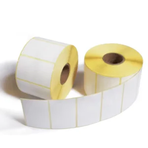 58×40 30×20 White Rubber Label Paper Barcode Stickers, Self-Adhesive Eco Thermal Labels for Logistics Shipping