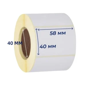58×40 mm 1000-Sheet Blank Yellow Glassine Liner Barcode Thermal Shipping Labels Roll