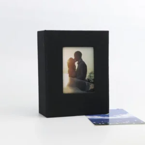 5×7 Linen Photo Album, 26 Pages, Holds 52 Photos, Postcard Storage