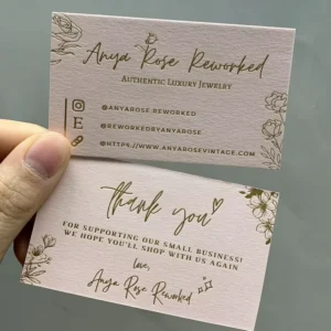 5x9cm Custom Logo Business Cards, Offset Printing, Embossing, Coated Paper, Membership and Hotel Use