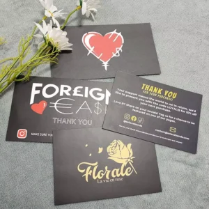 5x9cm Custom Logo Business Cards with Offset Printing Embossing Coated Paper for Membership Hotel Use