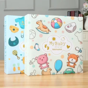 6-Inch 4×6 200-Pocket Baby Photo Album with Memo Record
