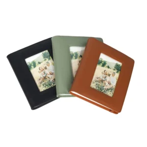 6 Inch Photo Album with 160-Photo Capacity, PU Cover, Hollow Photo Storage