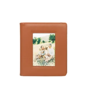 6 Inch Photo Album with 160-Photo Capacity, PU Cover, Hollow Photo Storage