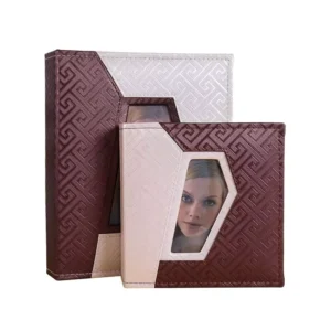 6-Inch Pocket Photo Album, 200 Photos, PU Cover, PP Pages, 4-Pocket Design