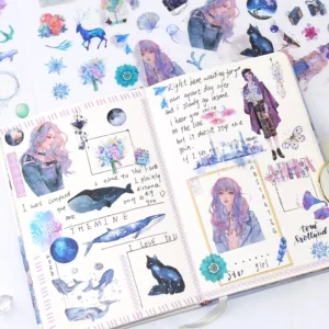 6 Sheets/Pack Handbook Paper Stickers Diary Decorative Material