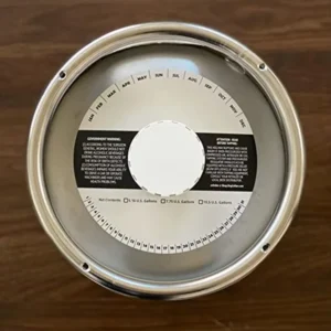 6.5″ and 7″ Diameter Keg Collars, 12 Pt White C1S Cardboard, No Adhesive