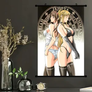 60*90cm Bible Black Movie Poster Anime Girl Black Style Wall Art Print