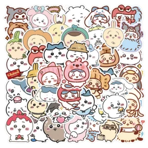 60-Piece Cute Japanese Cartoon Graffiti Stickers for Laptop and Wall