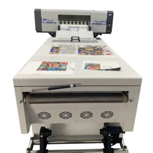 60 cm Roll-to-Roll DTF Inkjet Printer with Semi-Auto Powder Shaker, Oven Dryer, and Heat Transfer Print System for T-Shirts