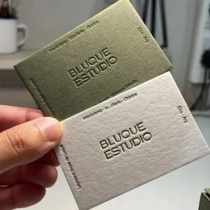 600g Cotton Card Custom Business Cards, Social Cards, Thick Texture, Debossing