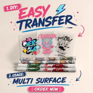 60CM*100M Digital Inkjet DTF PET Film Roll High Temperature Heat Transfer Printing with 99% Transfer Rate